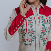 Blusa Scully Bord Perla Retro 007